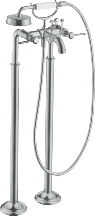 Hansgrohe Axor Montreux 2-Griff Wannenarmatur bodenstehend mit Hebelgriffen brushed chrome