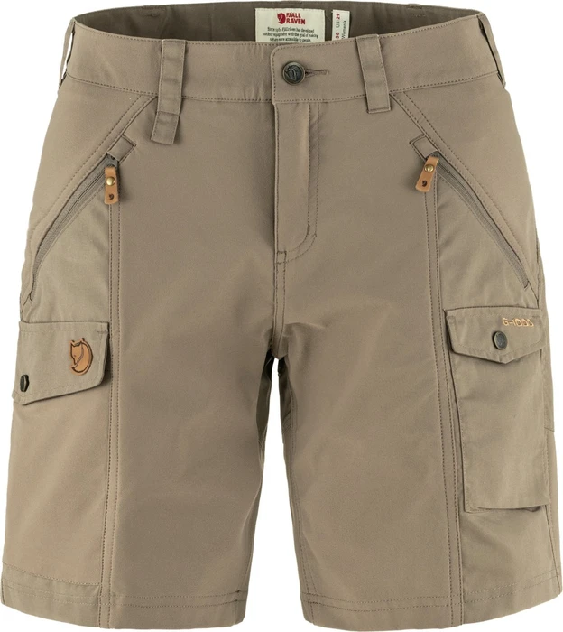 Fjällräven Nikka Curved Hose kurz suede brown (Damen)