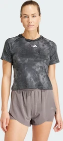adidas Train Essentials AOP Flower Tie-Dye Funktionsshirt kurzarm grey five/carbon (Damen)