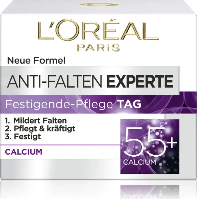 L'Oréal Anti-Falten Experte 55+ Calcium Festigende-Pflege Tag, 50ml