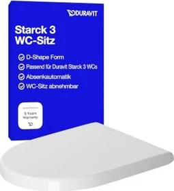 Duravit Starck 3 WC-Sitz, weiß hochglanz