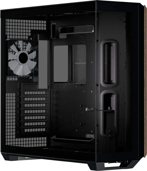 APNX V3 Black/Wood, inkl. 4x Lüfter, Glasfenster