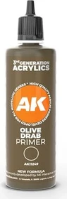 AK-Interactive 3rd Gen Acrylic Colors olive drab surface primer, 100ml