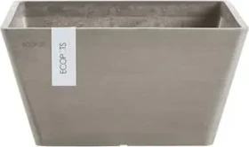 Ecopots Kunststoff-Topf Berlin 31x31cm taupe