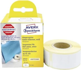 Avery-Zweckform Endlosetiketten, 50x12mm, weiß, 1er-Pack (220 Etiketten)