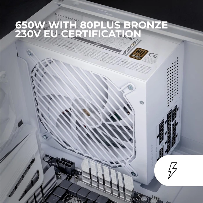 Mars Gaming MPB650SIM weiß 650W, ATX