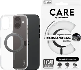 PanzerGlass Care Feature Case Kickstand MagSafe für Apple iPhone 16 Plus schwarz