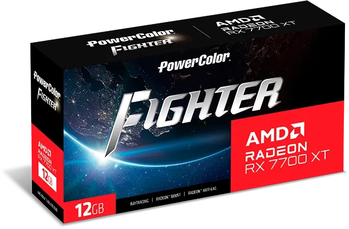 PowerColor Fighter Radeon RX 7700 XT, 12GB GDDR6, HDMI, 3x DP