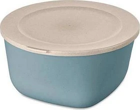 koziol Connect Box 4 mit Deckel Speisegefäß 4l nature flower blue
