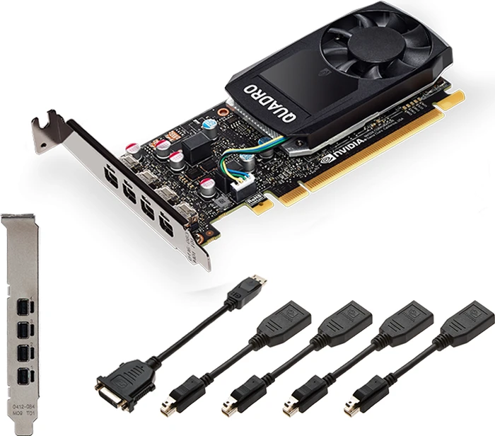 PNY Quadro P600, 2GB GDDR5, 4x mDP