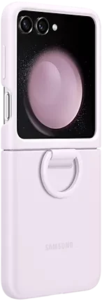 Samsung Silicone Case with Ring für Galaxy Z Flip 5 Lavender