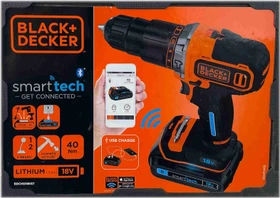 Black&Decker BDCHD18KST SmartTech Akku-Schlagbohrschrauber inkl. Koffer + Akku 1.5Ah