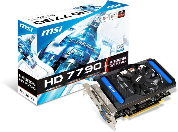MSI Radeon HD 7790, R7790-2GD5/OC, 2GB GDDR5, 2x DVI, HDMI, DP