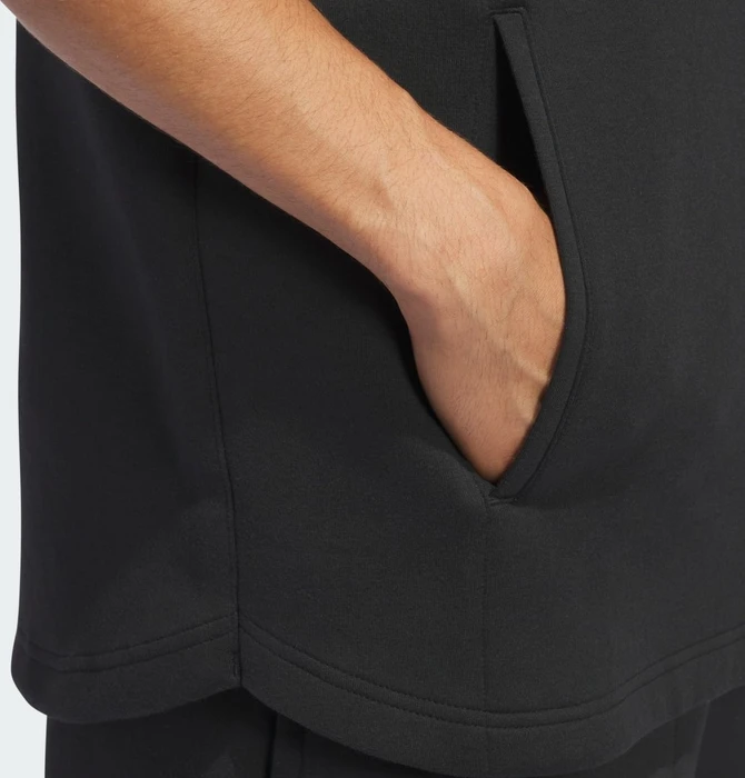 adidas Dugout Short Sleeve Hoodie schwarz