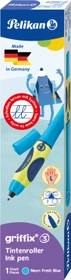 Pelikan griffix 3 Tintenroller (Patrone) neon fresh blue, Linkshänder, Faltschachtel