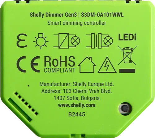 Shelly Dimmer Gen3, Dimmaktor