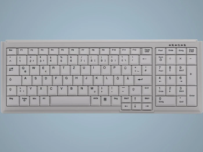 Contour Design Active Key Mini Desktop Keyboard, grau, PS/2, US