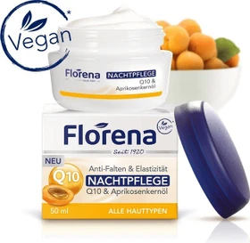 Florena Q10 & Aprikosenkernöl Nachtpflege, 50ml