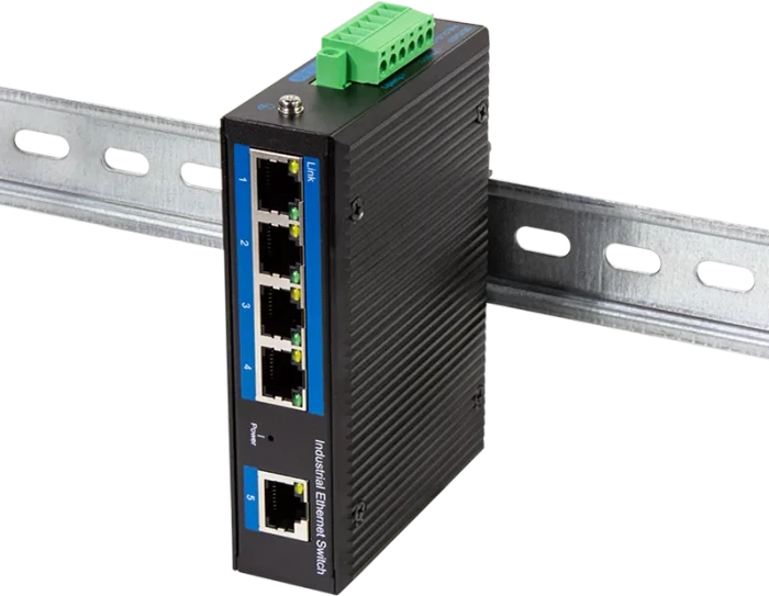 LogiLink NS200 Industrial Railmount Switch, 5x RJ-45