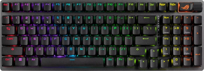 ASUS ROG Strix Scope II 96 Wireless, PBT, hot-swap, ROG NX SNOW, USB/Bluetooth, DE