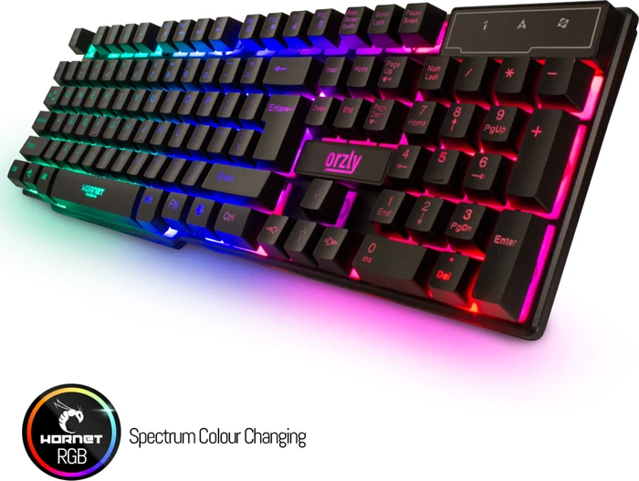 Orzly RX250 4in1 PC Gaming Essential Pack, Tastatur, Headset, Maus und Mousepad, USB, UK