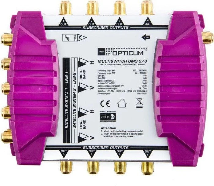 Opticum OMS 9/8p ohne LNB