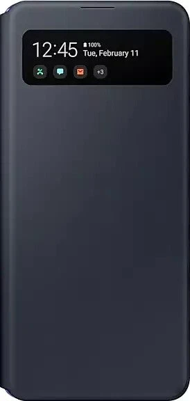 Samsung S-View Wallet Cover für Galaxy A41 schwarz