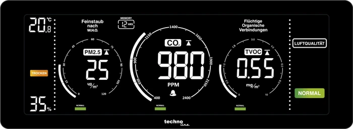 technoline WL 1035 Luftgütemonitor, digital