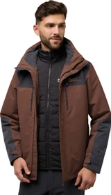 Jack Wolfskin Jasper 3in1 Funktionsjacke hot choc (Herren)