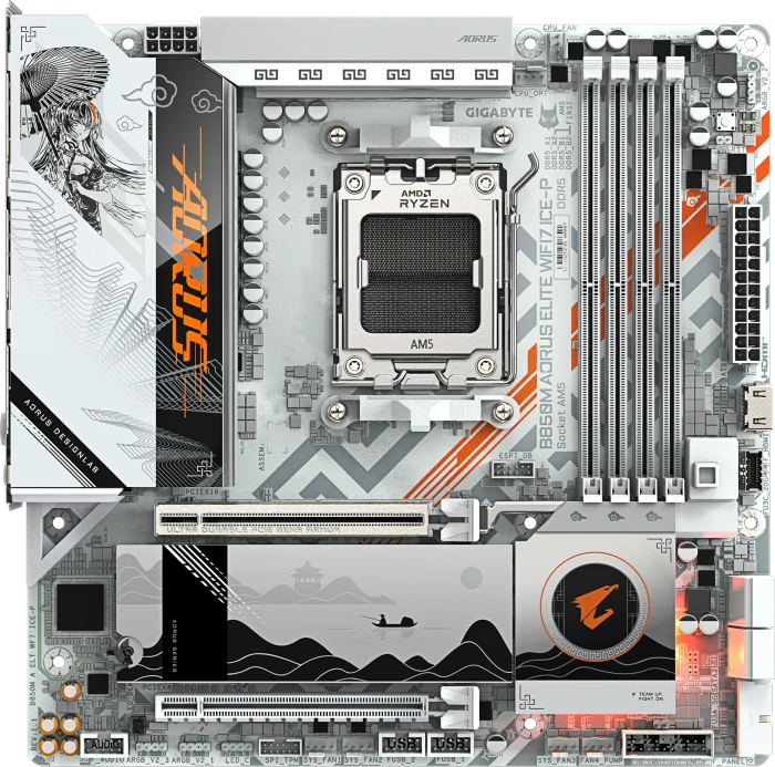GIGABYTE B850M AORUS Elite WIFI7 ICE-P (AMD AM5)
