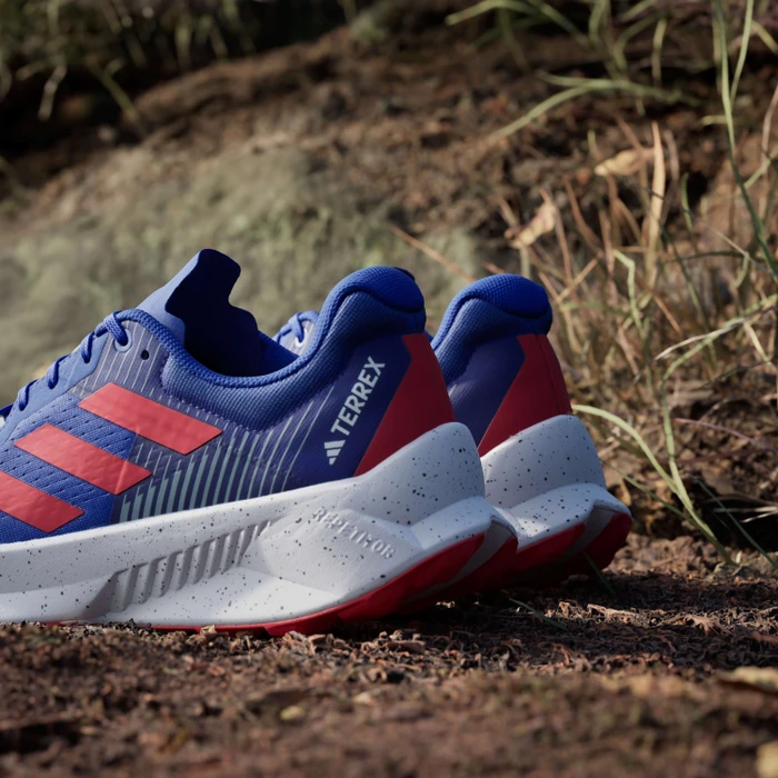 adidas Terrex Soulstride Flow dash grey/pure ruby/semi lucid blue (Herren)