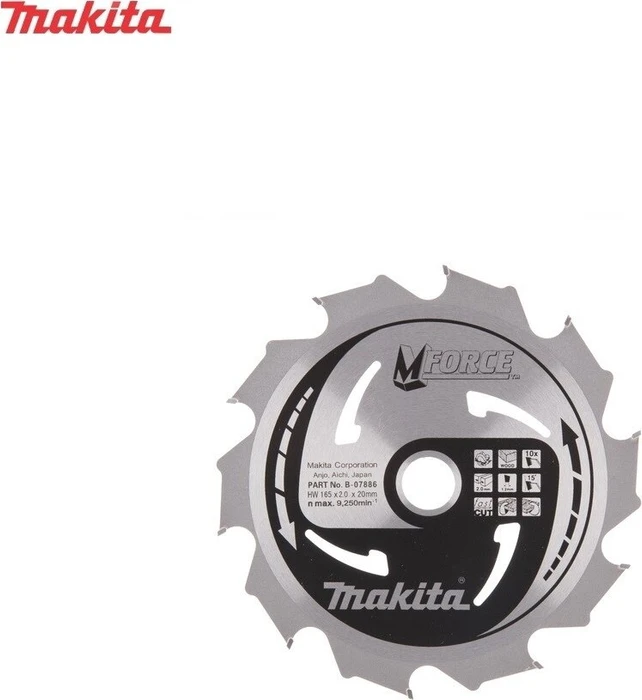Makita M-Force Kreissägeblatt 10Z, 165x2x20mm, 1 Stück