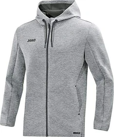 Jako Premium Basics Hoodie hellgrau meliert