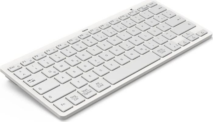 Hama Travel 400 Mini-Tastatur, grau/weiß, Bluetooth, DE