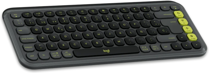Logitech POP Icon Keys, Graphite & Green, Logi Bolt, USB/Bluetooth, ES