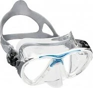 Cressi Big Eyes Evolution Crystal Zweiglasmaske grau/blau