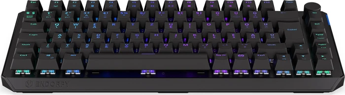 Endorfy Thock 75% Wireless, PBT, LEDs RGB, hot-swap, Black, Kailh Box BLACK, USB/Bluetooth, HU