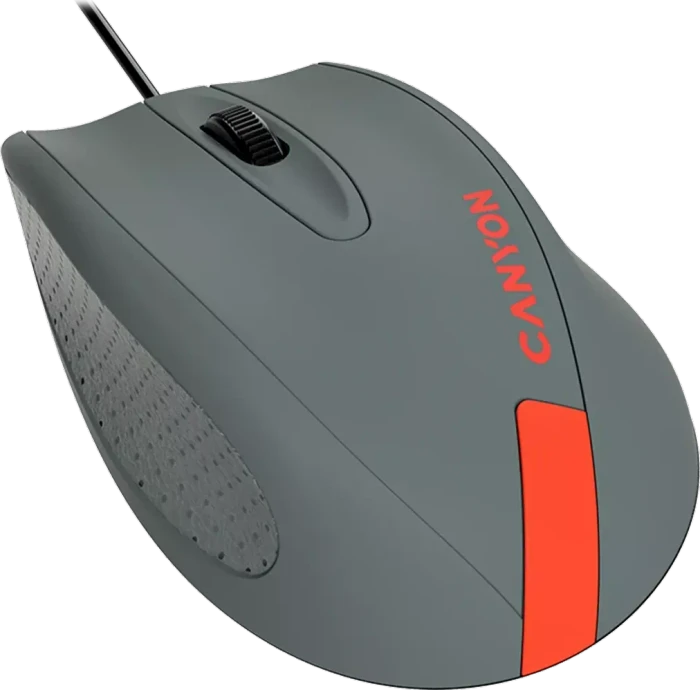 Canyon M-11 Wired Mouse, grau/rot, USB