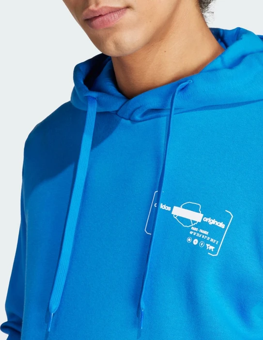 adidas Paris Graphic Hoodie blue bird (Herren)