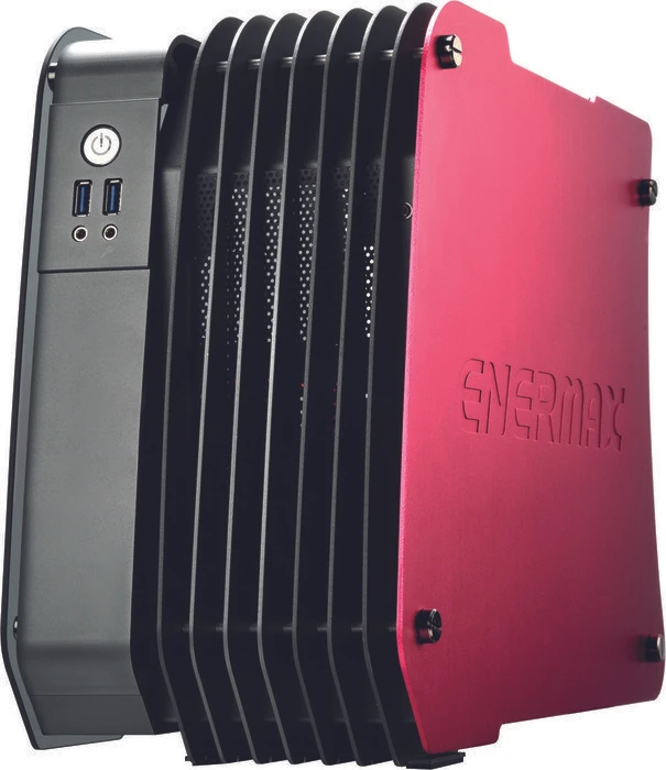 Enermax Steelwing Dynamic Red rot, Glasfenster