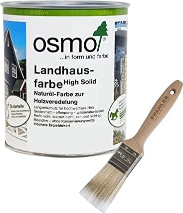 Osmo Landhausfarbe 2704 außen steingrau, 750ml