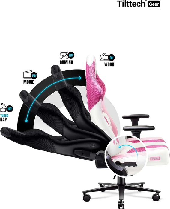 Diablo Chairs X-Player 2.0 King Gamingstuhl, pink/weiß