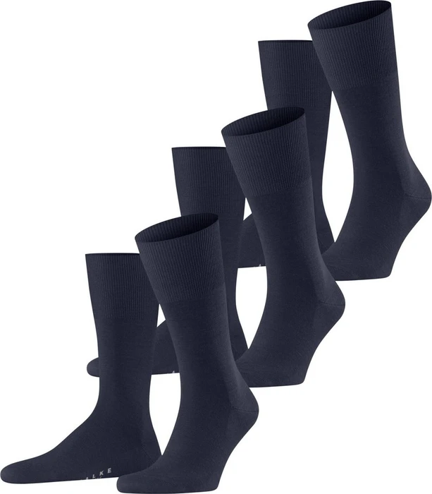 Falke Airport Socken dark navy, 3 Paare (Herren)