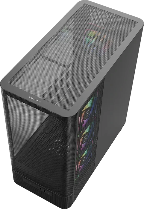 Modecom Volcano AQ400 ARGB Black, Glasfenster
