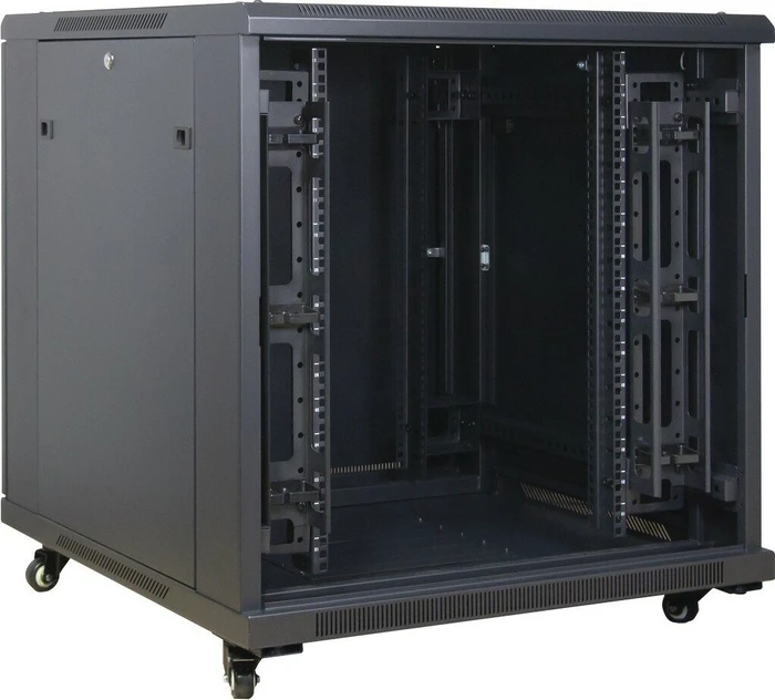 Inter-Tech SNB-8815 Serverschrank 15HE, Sicherheitsglastür, IP2X, 800mm tief
