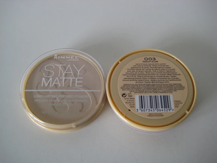Rimmel Stay Matte Puder 003 peach glow, 14g