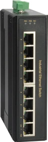 LevelOne IGP-08 Industrial Railmount Gigabit Switch, 8x RJ-45, 200W PoE+ (IGP-0802)