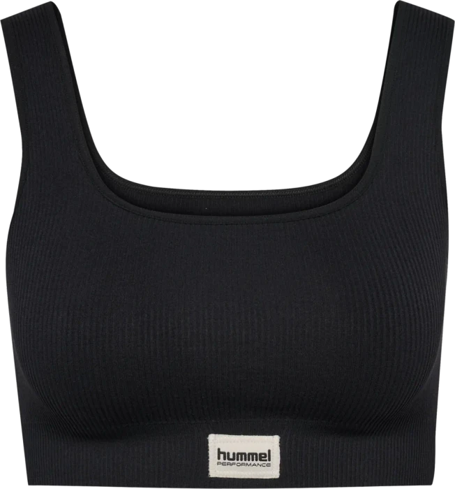hummel Pulse Rib Sport-BH schwarz (Damen)