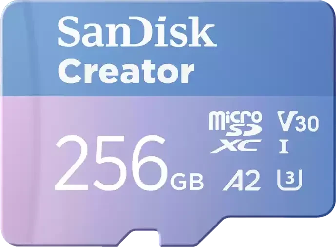 SanDisk Creator microSDXC, UHS-I U3, A2, Class 10