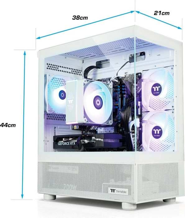 Thermaltake FTW V170A, White, Ryzen 7 7800X3D, 32GB RAM, 1TB SSD, GeForce RTX 5070